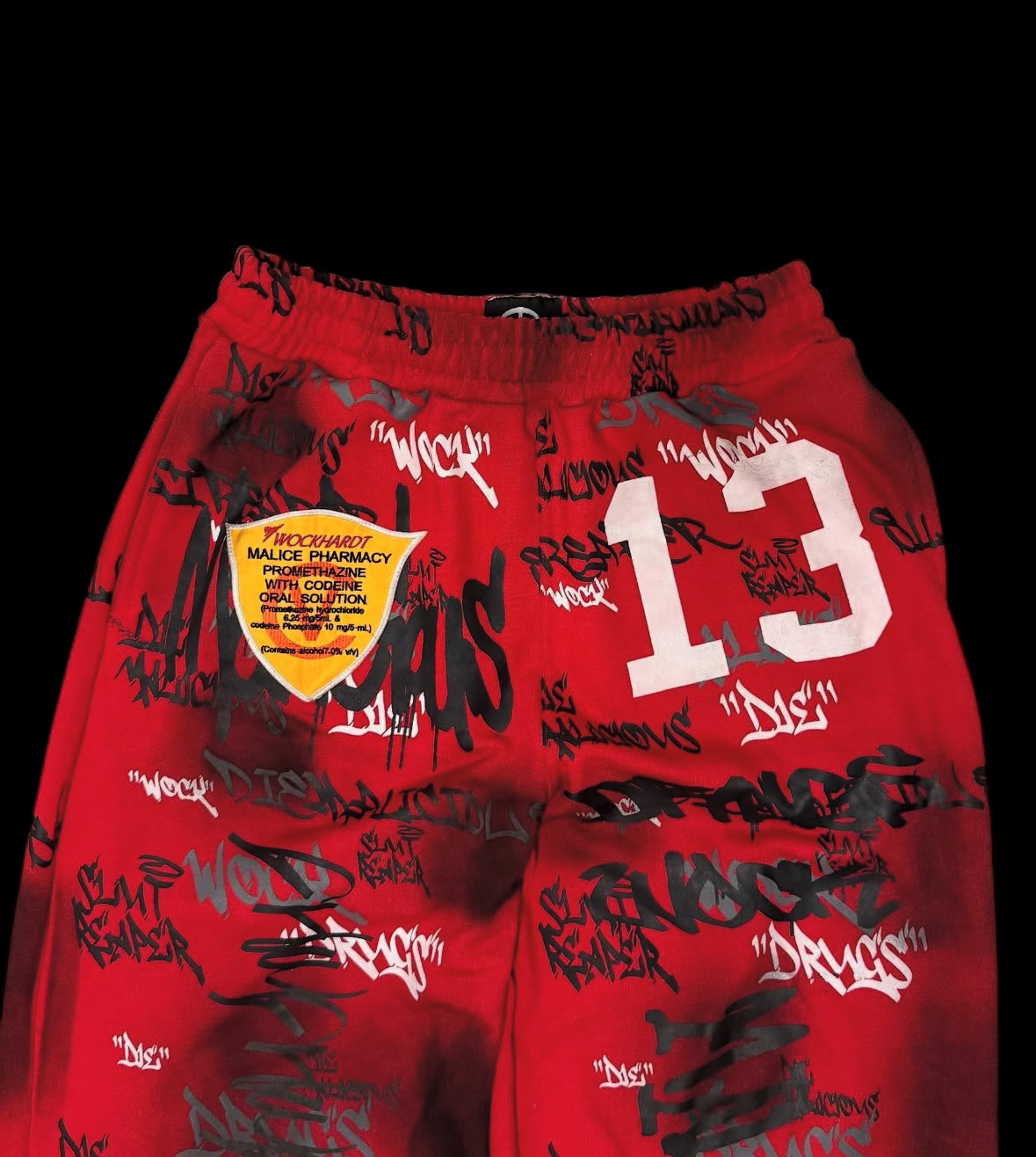 “Red Graffiti Sweats”