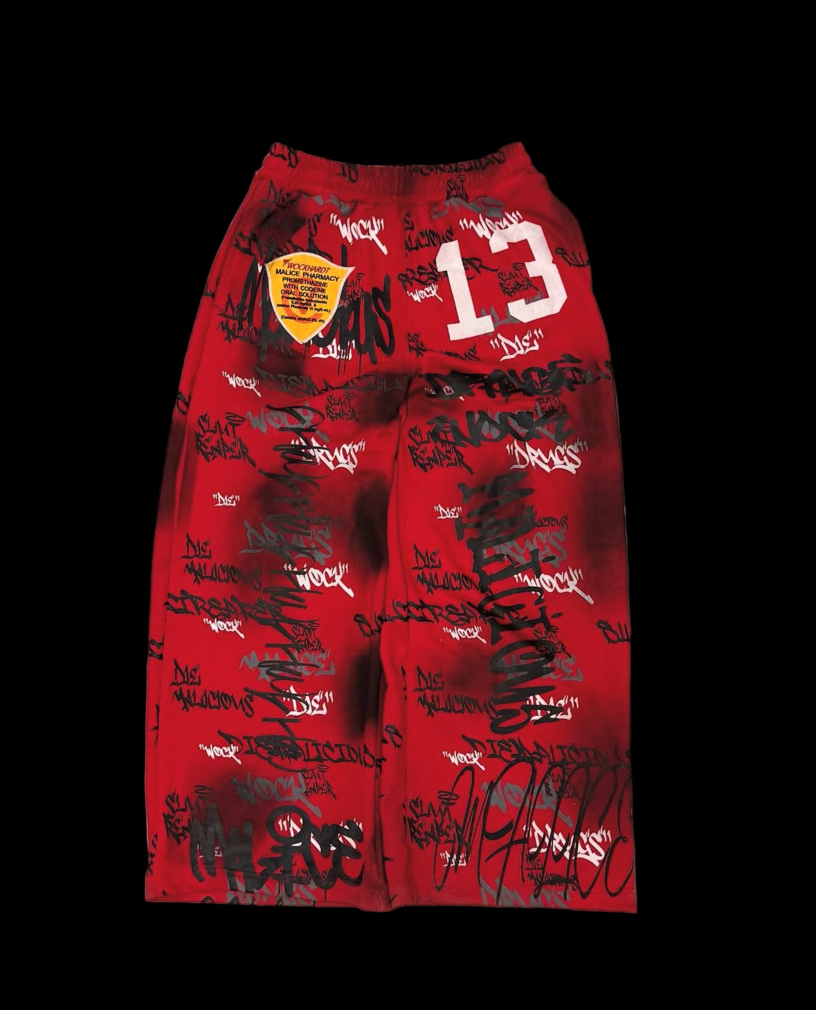 “Red Graffiti Sweats”